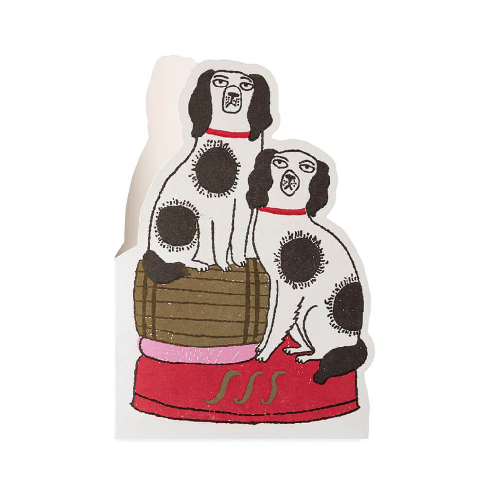 Archivist Barrell Dogs Cut Out Card